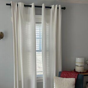 IKEA MERETE White Curtains Perfect Condition 57X92
